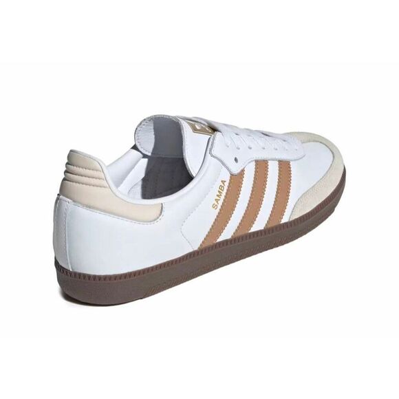 BNWT Adidas samba classic white and gold‎